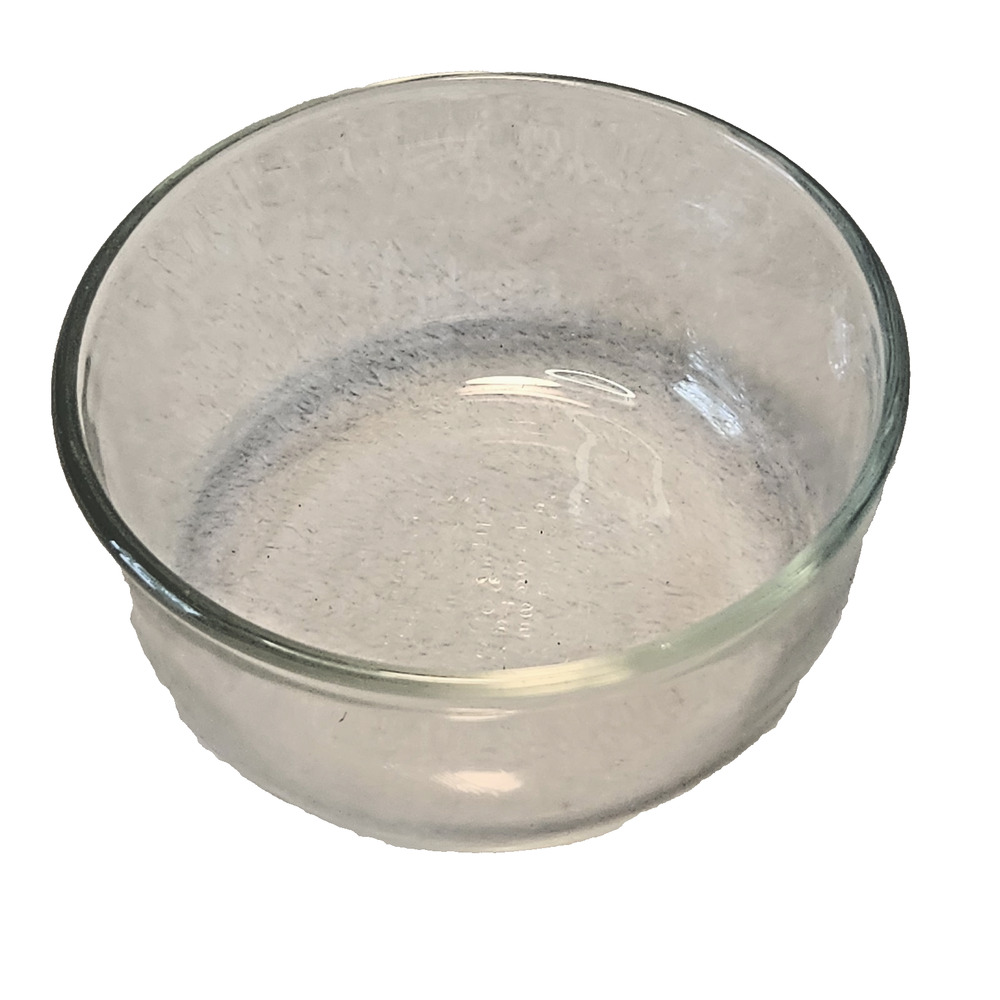 Pyrex 2 cup-500ml Clear Glass Bowl #7200 Corningware 4.75"